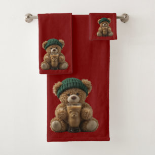 Teddy Bear Cold Brew Badhandtuch Set