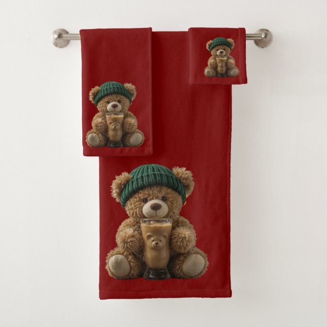 Teddy Bear Cold Brew  Badhandtuch Set (Insitu)