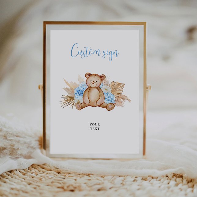 Teddy Bear Custom Sign Poster (Von Creator hochgeladen)