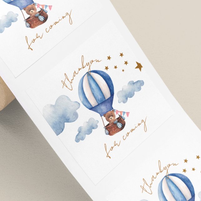 Teddy Bear dankt dir für deine Ankunft Quadratischer Aufkleber (Von Creator hochgeladen)