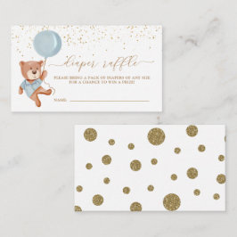 Teddy Bear Diaper Raffel Ticket Eintrittskarte Begleitkarte