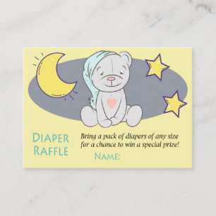 Teddy bear Diaper Raffles Tickets