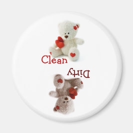 Teddy Bear Dirty Clean Magnet