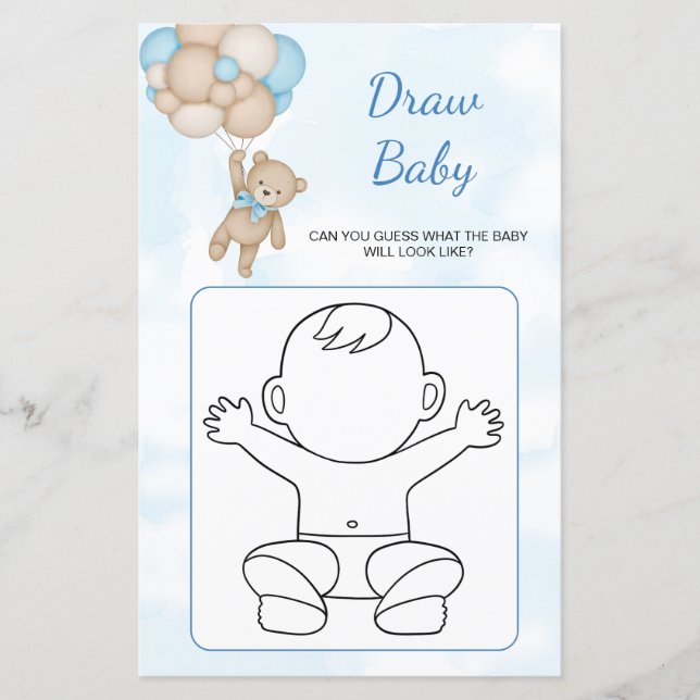 Teddy Bear Draw Baby game (Vorderseite)