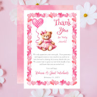 Teddy Bear eine kleine Sweetheart Girl Baby Dusche