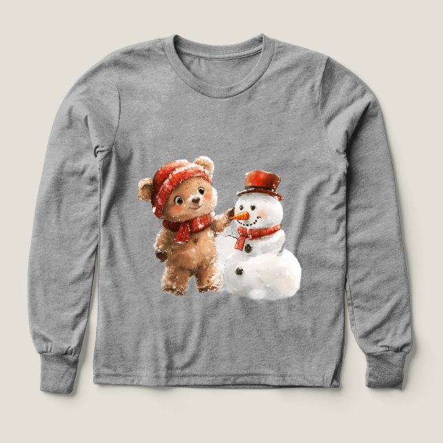 Teddy Bear et Snowman (Motif recto)