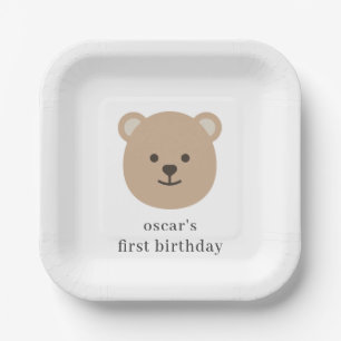 Teddy Bear Face Pappteller