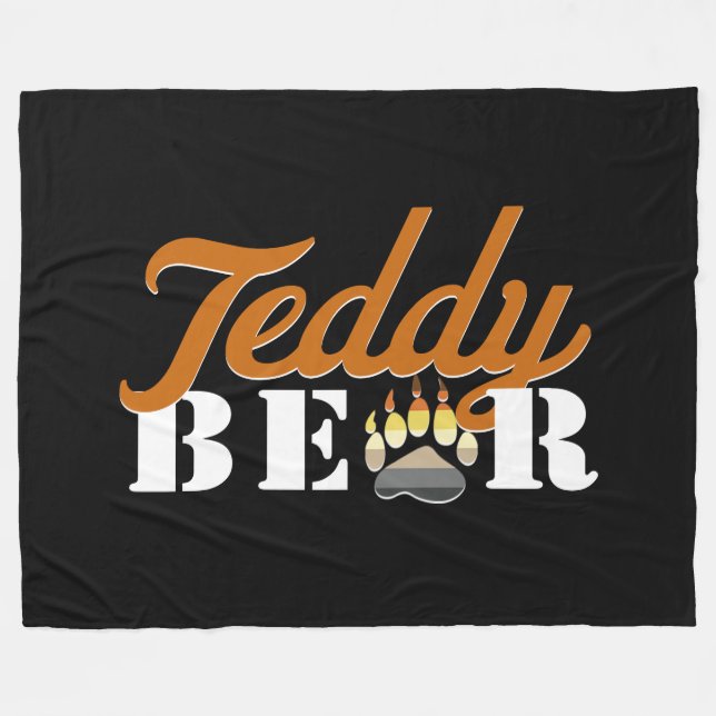 Teddy Bear Fleecedecke (Vorderseite (Horizontal))