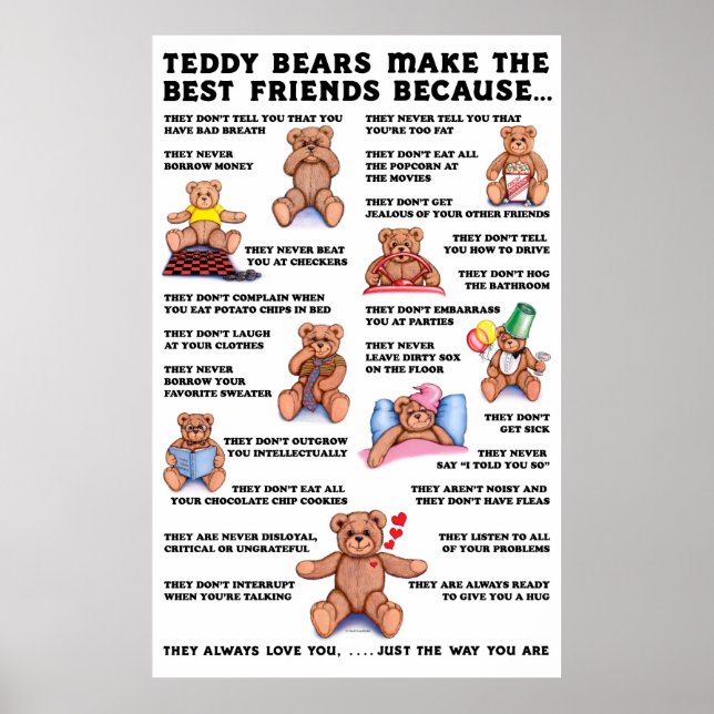 Teddy Bear Friends Poster (Vorne)
