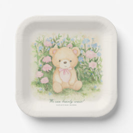 Teddy Bear Garden Classic Baby Shower Pappteller