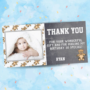 Teddy Bear Geburtstag Danke Ihnen Foto Card Kinder