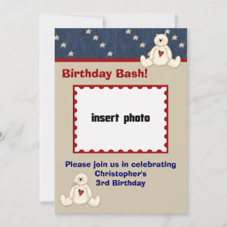 Teddy Bear Geburtstagsparty Einladungen