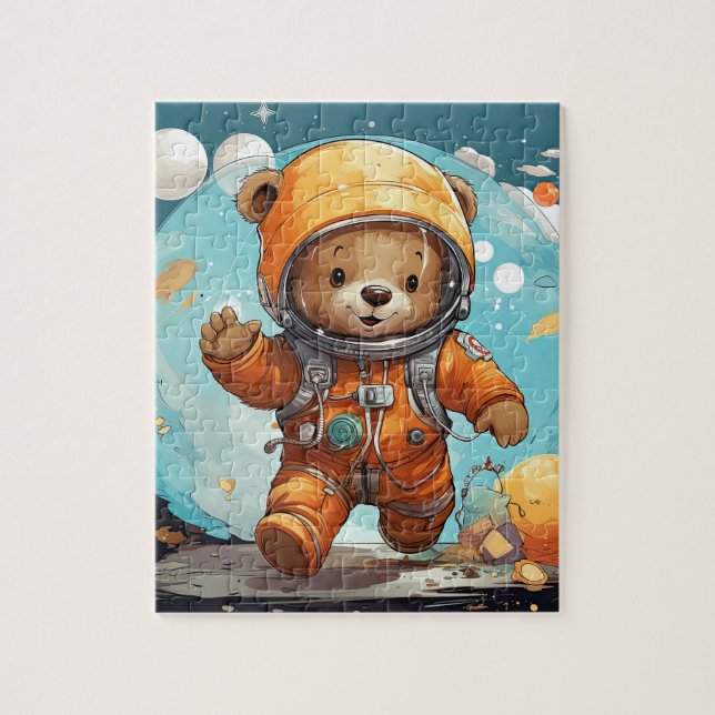 Teddy Bear geht ins All, Puzzle - Puzzle" (Vertikal)