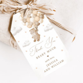 Teddy Bear Gender Neutral Baby Dusche Geschenkanhänger