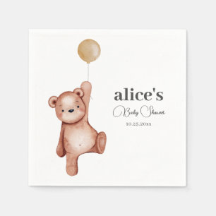Teddy Bear Gender Neutral Baby Dusche Serviette