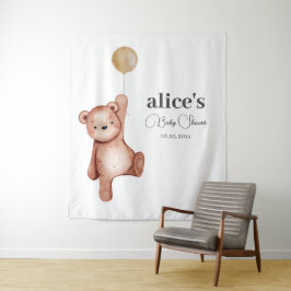 Teddy Bear Gender Neutral Baby Dusche Wandteppich