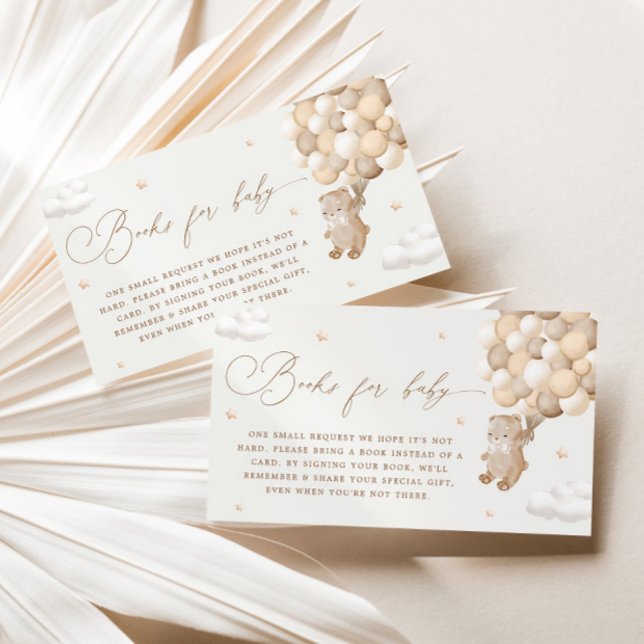 Teddy Bear Gender Neutral Book Request Begleitkarte (Von Creator hochgeladen)