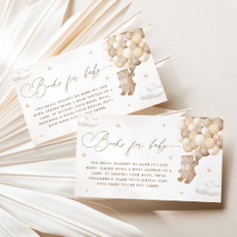 Teddy Bear Gender Neutral Book Request Begleitkarte