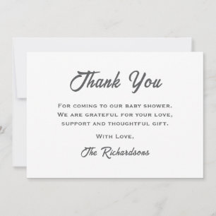 Teddy Bear Gender Neutral Cloud Nine Baby Shower Dankeskarte