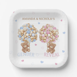 Teddy Bear Gender Reveal Pappteller