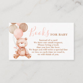 Teddy Bear Girl Apportez une carte de livre
