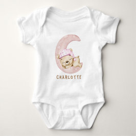 Teddy Bear Girl Baby Bodysuit Baby Strampler