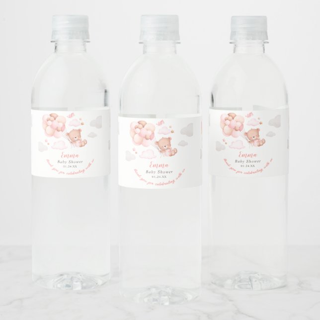 Teddy Bear Girl Babydusche (Flaschen)