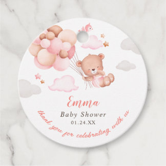 Teddy Bear Girl Babydusche Geschenkanhänger