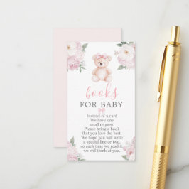 Teddy Bear Girl Books for Baby Card Begleitkarte
