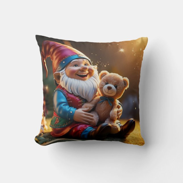 Teddy Bear Gnome Kissen (Vorderseite)
