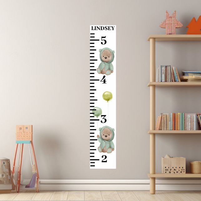 Teddy Bear Green Balloons Poster (Von Creator hochgeladen)