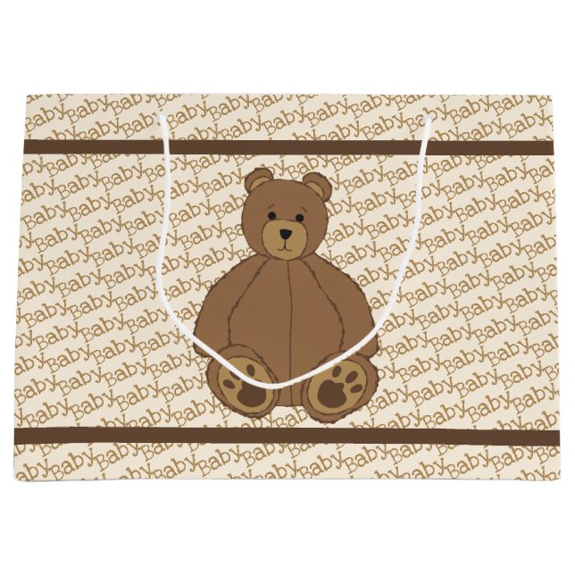Teddy Bear große Geschenktasche Geschenktüte (Vorderseite)