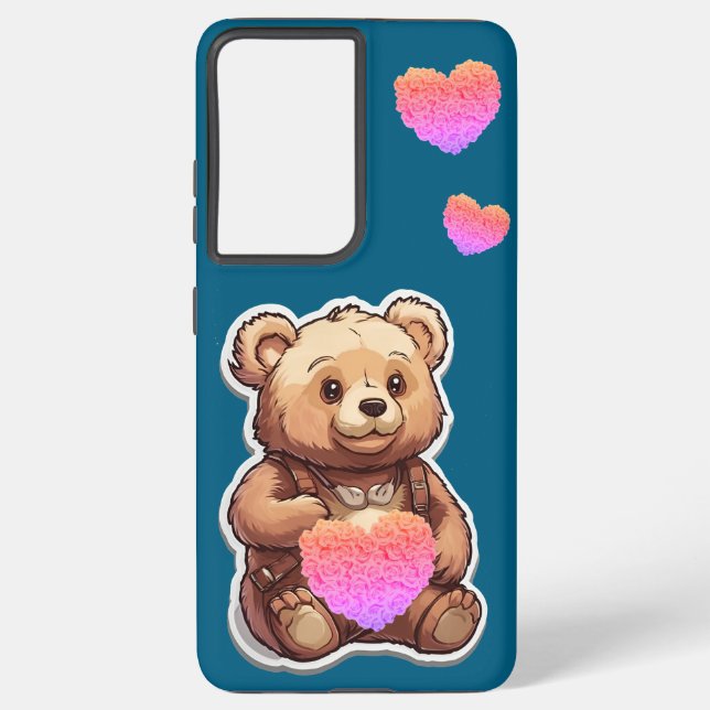 Teddy Bear Handycase Samsung Galaxy Hülle (Rückseite)
