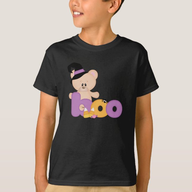 Teddy Bear Hexe - Halloween Boo T-Shirt (Vorderseite)
