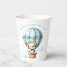 Teddy Bear Hot Air Ballon Babydusche Papiertüten Pappbecher