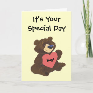 Teddy Bear Hugs Mother Day Card Karte