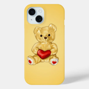 Teddy Bear Hypnotise mit Niedlichem Herzschlag iPhone 15 Hülle
