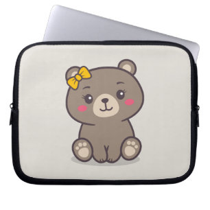 Teddy Bear Illustration Laptopschutzhülle