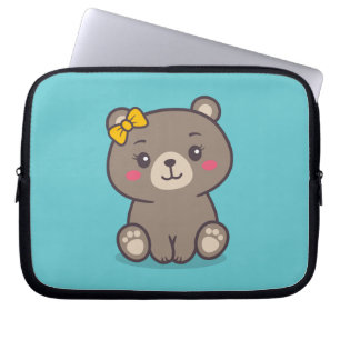Teddy Bear Illustration Laptopschutzhülle