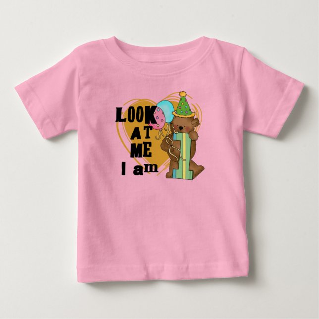 Teddy Bear I'm 1 Anniversaire T-shirts et cadeaux (Devant)