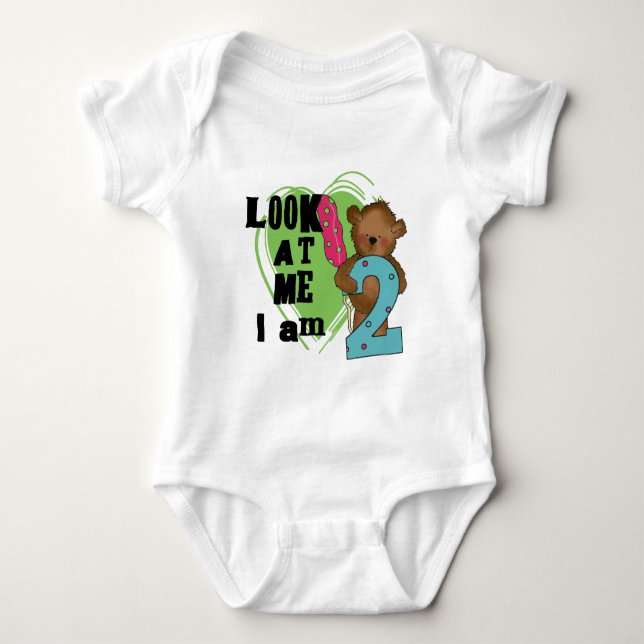 Teddy Bear I'm 2 Anniversaire T-shirts et cadeaux (Devant)