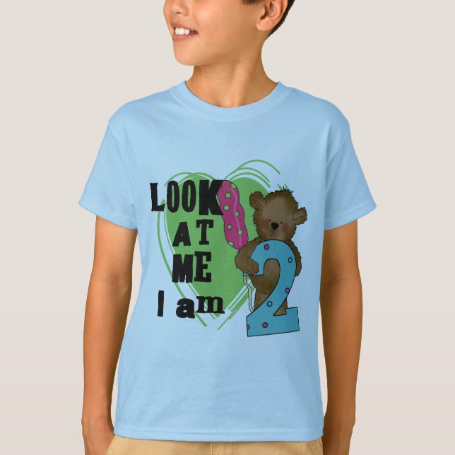 Teddy Bear I'm 2 Anniversaire T-shirts et cadeaux (Devant)