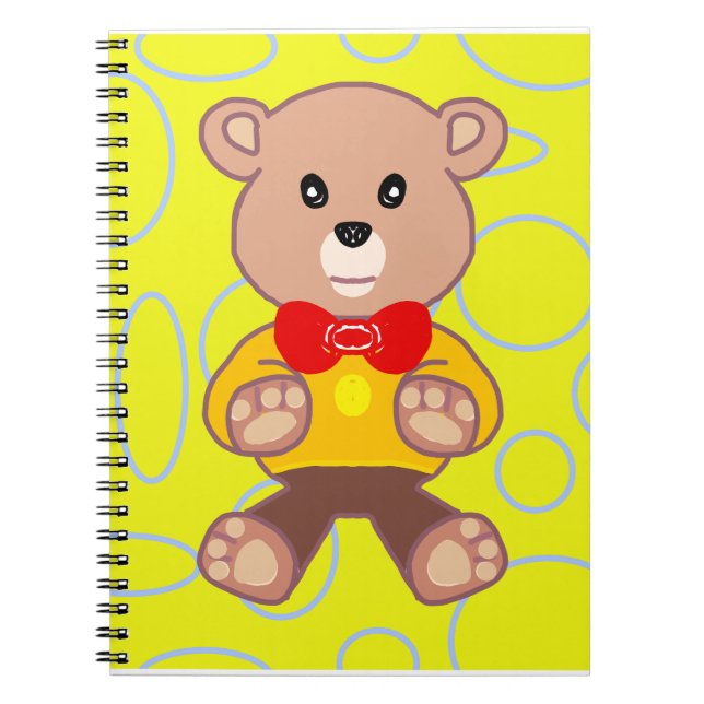 Teddy Bear Jaune Carnet photo géométrique de la sp (Devant)