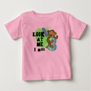 Teddy Bear Je suis 3 Tshirts et cadeaux d'annivers