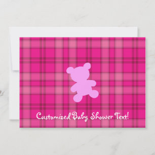 Teddy Bear - Kinderdusche Rosa Einladung