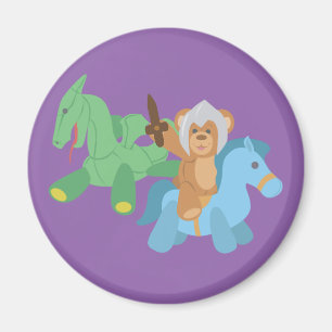Teddy Bear Knight Magnet