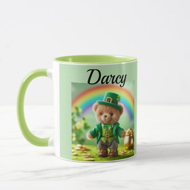 Teddy bear leprechaun mug tasse (Links)