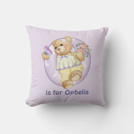 Teddy Bear Letter 0 Monogram Kissen