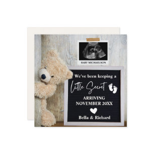 Teddy Bear Letterboard Schwangerschaft Ankündigung