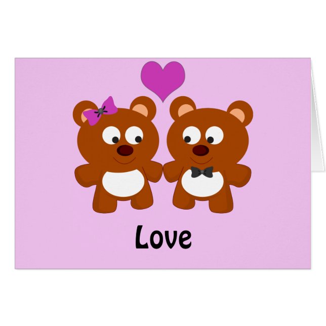 Teddy Bear Liebe (Vorderseite (Horizontal))